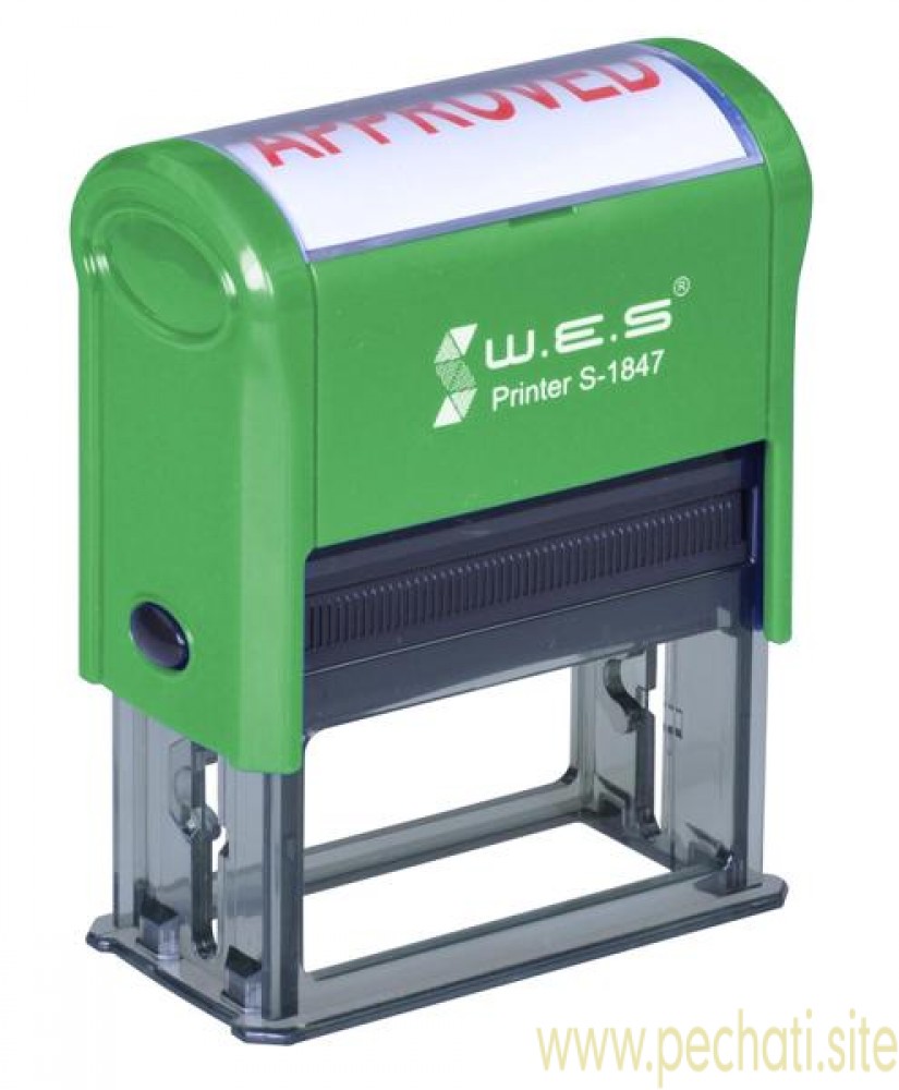 WES S-1847 (18х47 mm) Автоматическая оснастка для печати.